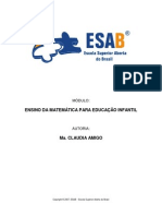 Matematica Na Educação Infantil Esab