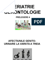 Geriatrie Gerontologie - Curs 4 Urinare