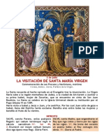 Visitación de La Virgen. 2 de Julio. PDF Bilingüe