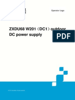 ZXDU68 W201 DC1 Outdoor DC Power Supply Cabinet Product Description