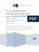 Minería de datos (data mining). Qué es y para qué sirve. (2ª parte) 