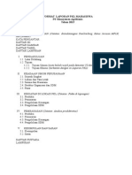 Outline Laporan PKL Mahasiswa