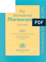 The International Pharmacopoeia, Third Edition