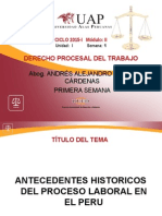 AYUDA 1 - Antecedentes Históricos Del Proceso Laboral en El Perú
