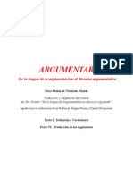 Del Lenguaje de La Argumentación Al Discurso Argumentativo.C.planTIN