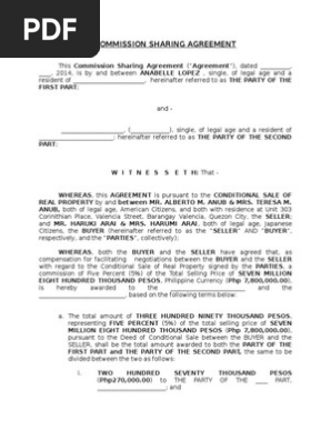 Commission Sharing Agreement