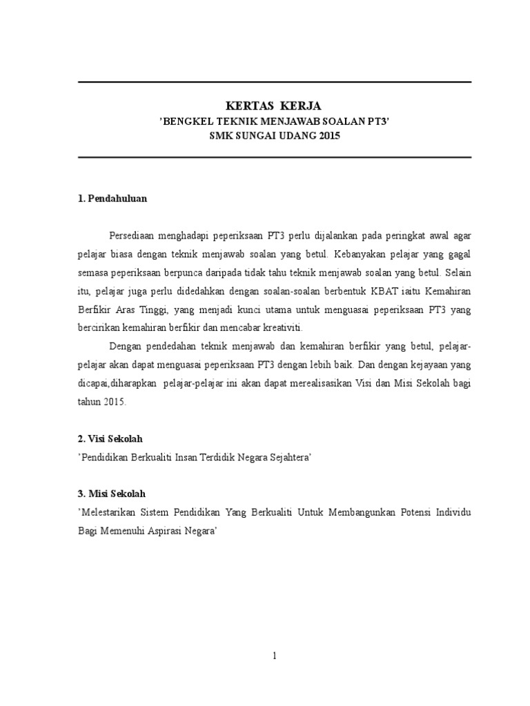 Contoh Skrip Kertas Kerja Pt3