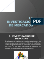 INVESTIGACIÓN DE MERCADOS