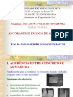 Ancoragem e emenda de armaduras em estruturas de concreto