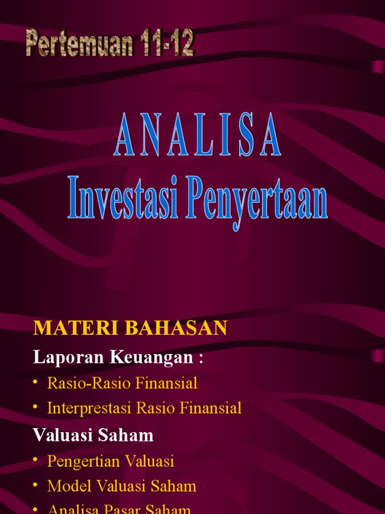 Valuasi Saham