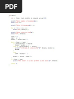 Linear and Binary Search