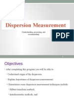 Dispersion Measurement: Understanding, Processing, and Recommending