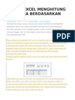 Rumus Excel Menghitung Jam Kerja Berdasarkan Shift