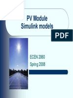 ECEN 2060 Simulink PV Module Models