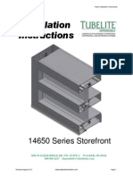 Installation Instructions: 14650 Series Storefront