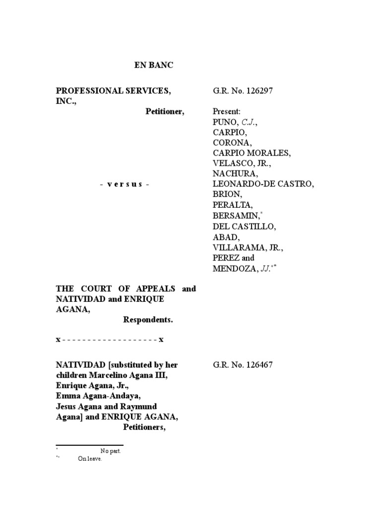 02 Professional Services Inc Vs CA PDF Negligence Law Of Agency