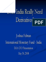 Why India Needs Derivatives - IMF