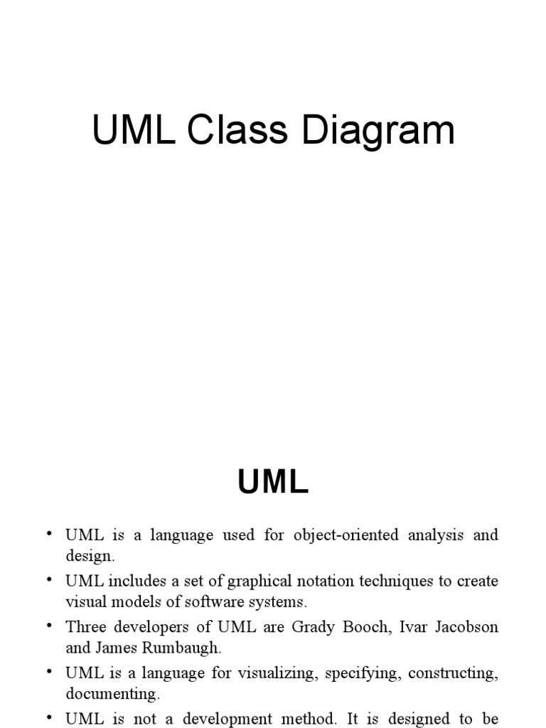 Unit1 Class Diagram | PDF | Unified Modeling Language | Class (Computer ...
