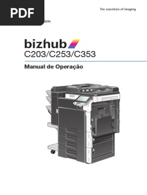 Bizhub C203 C253 C353 Um User Manual 1 1 1 Pt Papel Fax