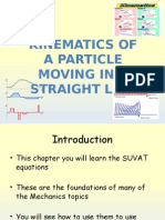 M1 Kinematics of A Particle Moving in A Straight Line