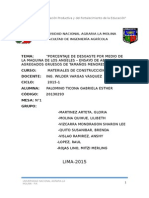 “PORCENTAJE DE DESGASTE POR MEDIO DE LA MAQUINA DE LOS ANGELES – ENSAYO DE ABRASIÓN EN AGREGADOS GRUESOS DE TAMAÑOS MENORES”