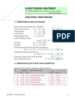 Analisis Fondasi Abutment