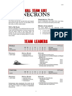 Kill Team List - Necrons v3.0