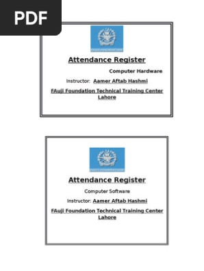 Attendance Register