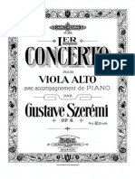 Szeremi, Viola Concerto Op6 Piano Part