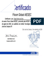 Certificado AIESEC