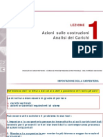 LEZIONE 1 Analisi Dei Carichi