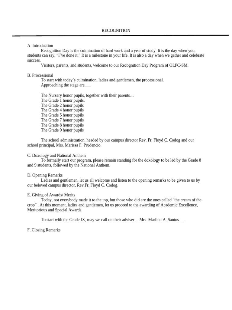 MC Script Recognition