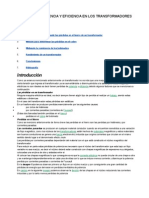 Medición de pérdidas y eficiencia en transformadores monofásicos