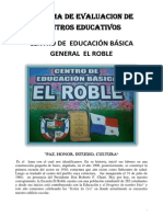 Proyecto Plan de Mejoras Del C e B G El Roble 2014