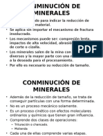 Conminución de Minerales