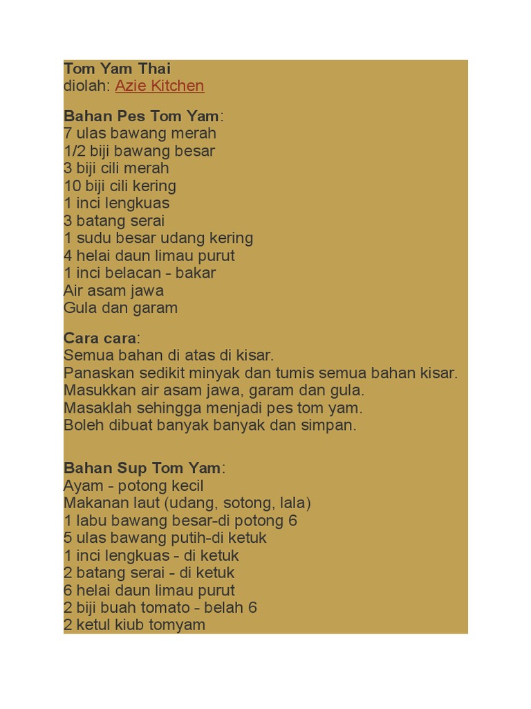 Tom Yam Thai