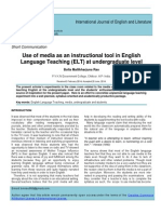 Use of Media As An Instructional Tool in English Language Teaching (ELT) at Undergraduate Level
