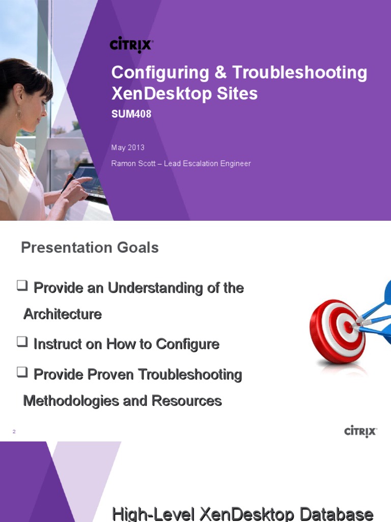 SUM408-Configuring and Troubleshooting XenDesktop Sites | PDF