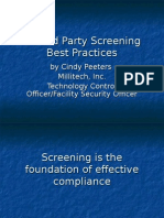 Denied Party Screening Best Practices