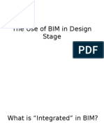The Use of BIM in Design Stage