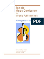K-5 Sample Music Curriculum