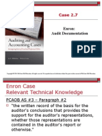 Case 2.7: Enron: Audit Documentation