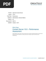 Performance Assessment - Content Server 10