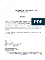 Certificacion Laboral Mauricio