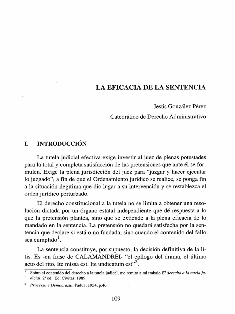 Eficacia de la Sentencia Judicial | PDF | Ley procesal | Caso de ley