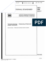 ISO 406 Technical Drawing-Tolerancing of Linear and Angular