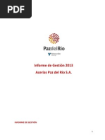 Informe de Gestion APDR 2013