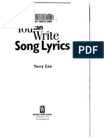 Terry Cox - You Can Write Lyrics
