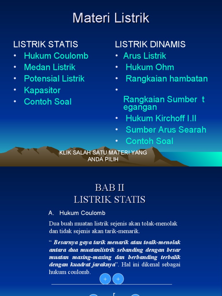 Contoh Soal Listrik Statis