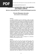 Psicologia Radical - Manzano-Arrondo